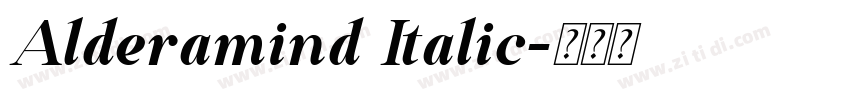 Alderamind Italic字体转换